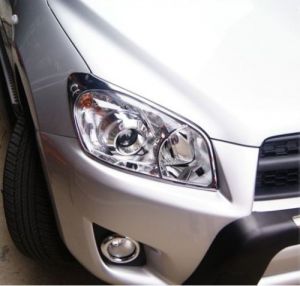 Накладки на передние фары хромированные для TOYOTA RAV4 2006-2012